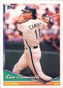 1993 Fleer #432 Ken Caminiti VG Houston Astros - Under the Radar Sports