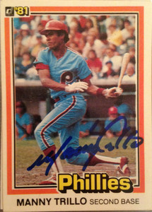 Manny Trillo Autographed 1981 Donruss #22