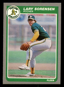 1985 Fleer #434 Lary Sorensen VG Oakland Athletics 