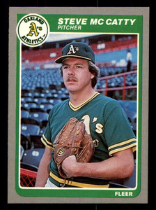 1985 Fleer #430 Steve McCatty VG Oakland Athletics 