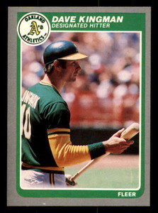 1986 Topps #410 Dave Kingman VG Oakland Athletics - Under the Radar Sports