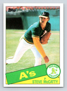 1985 Topps #63 Steve McCatty VG Oakland Athletics 
