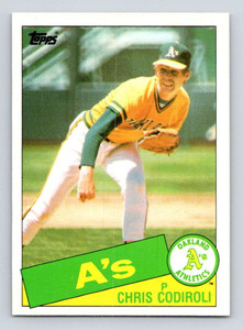 1985 Topps #552 Chris Codiroli VG Oakland Athletics 