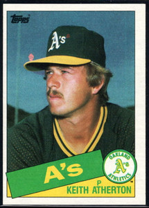 1985 Topps #166 Keith Atherton VG Oakland Athletics 