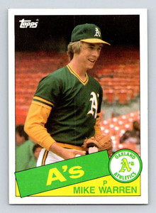 1985 Topps #197 Mike Warren VG Oakland Athletics 