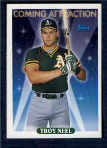 1993 Topps #807 Troy Neel VG Oakland Athletics 