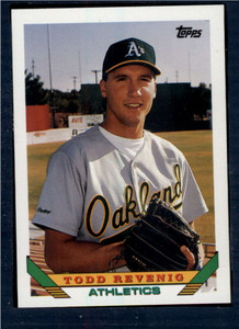 1993 Topps #766 Todd Revenig VG Oakland Athletics 