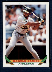 1993 Topps #345 Harold Baines VG Oakland Athletics 