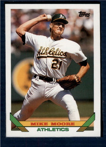 1993 Topps #73 Mike Moore VG Oakland Athletics 