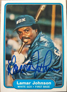 Lamar Johnson Autographed 1982 Fleer #346