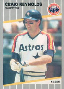 1989 Fleer #366 Craig Reynolds VG Houston Astros 