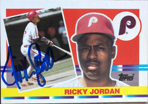Ricky Jordan Autographed 1990 Topps Big #172