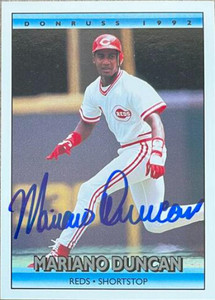 Mariano Duncan Autographed 1992 Donruss #540