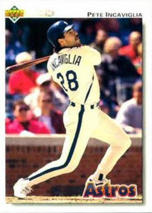 1992 Stadium Club #874 Pete Incaviglia VG Houston Astros