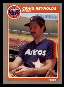 1985 Fleer #357 Craig Reynolds VG Houston Astros 
