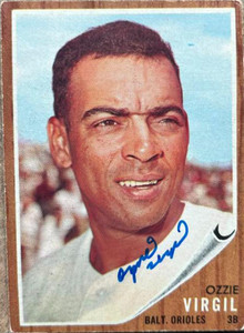 Ozzie Virgil Autographed 1962 Topps #327