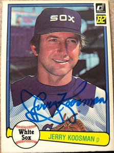 Jerry Koosman Autographed 1982 Donruss #603