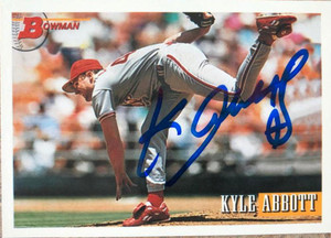 Kyle Abbott Autographed 1993 Bowman #652