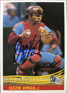 Ozzie Virgil Autographed 1984 Donruss #326