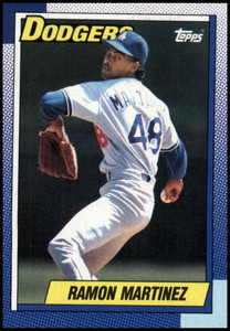 1990 Topps #62 Ramon Martinez VG Los Angeles Dodgers 