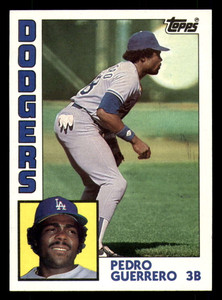 1984 Topps #90 Pedro Guerrero VG Los Angeles Dodgers 