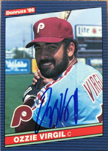 Ozzie Virgil Autographed 1986 Donruss #137