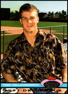 1992 Stadium Club Dome #85 Todd Hollandsworth VG RC Rookie Los Angeles Dodgers 