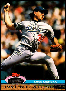 1992 Stadium Club Dome #124 Mike Morgan VG Los Angeles Dodgers 