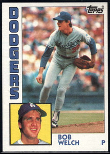 1984 Topps #722 Bob Welch VG Los Angeles Dodgers 