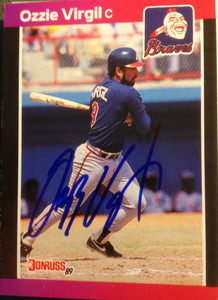 Ozzie Virgil Autographed 1989 Donruss #145