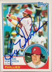 George Vukovich Autographed 1983 Topps #16