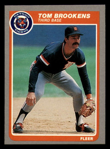 1985 Fleer #4 Tom Brookens VG Detroit Tigers 