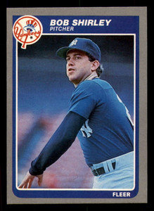 1985 Fleer #145 Bob Shirley VG New York Yankees 