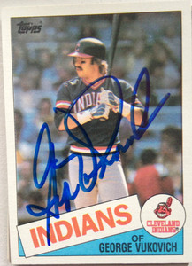 George Vukovich Autographed 1985 Topps #212
