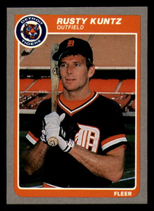 1985 Fleer #14 Rusty Kuntz VG Detroit Tigers 