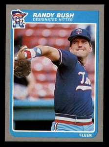 1985 Fleer #272 Randy Bush VG Minnesota Twins 