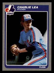 1985 Fleer #401 Charlie Lea VG Montreal Expos 