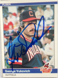 George Vukovich Autographed 1984 Fleer #555