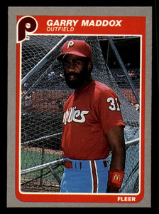 1985 Fleer #259 Garry Maddox VG Philadelphia Phillies 