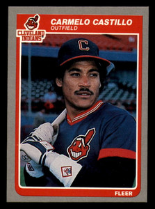 1985 Fleer #444 Carmen Castillo VG Cleveland Indians 