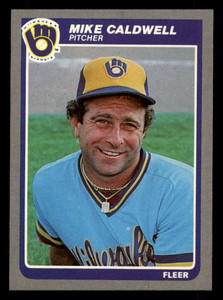 1985 Fleer #577 Mike Caldwell VG Milwaukee Brewers 