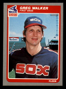Greg Luzinski autographed baseball card (Chicago White Sox) 1985 Fleer #521