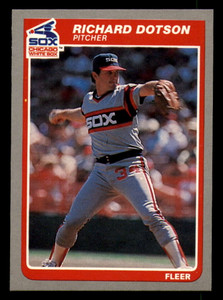 1985 Fleer #511 Richard Dotson VG Chicago White Sox 