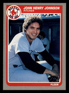 1985 Fleer #162 John Henry Johnson VG Boston Red Sox 