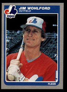 1985 Fleer #413 Jim Wohlford VG Montreal Expos 