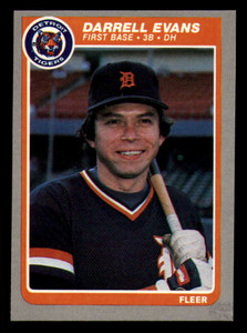 1985 Fleer #6 Darrell Evans VG Detroit Tigers 