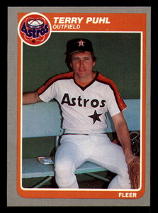 1985 Fleer #356 Terry Puhl VG Houston Astros 