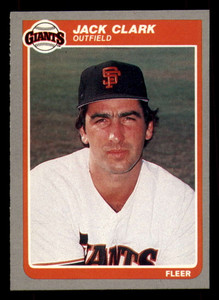 1985 Fleer #604 Jack Clark VG San Francisco Giants 