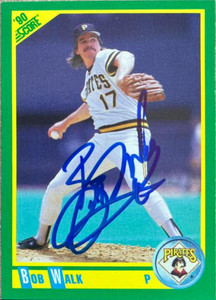 Bob Walk Autographed 1990 Score #21