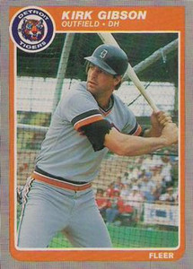 1985 Fleer #8 Kirk Gibson VG Detroit Tigers 